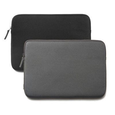 Gepersonaliseerde laptoptas, Neoprene laptoptas met zwartgrijze kleur.